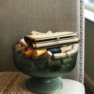 Canvas Leather Trimmed Pocketbook Wallet